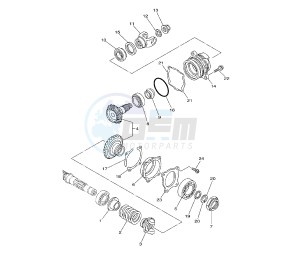 XTZ SUPER TENERE 1200 drawing MIDDLE DRIVE GEAR