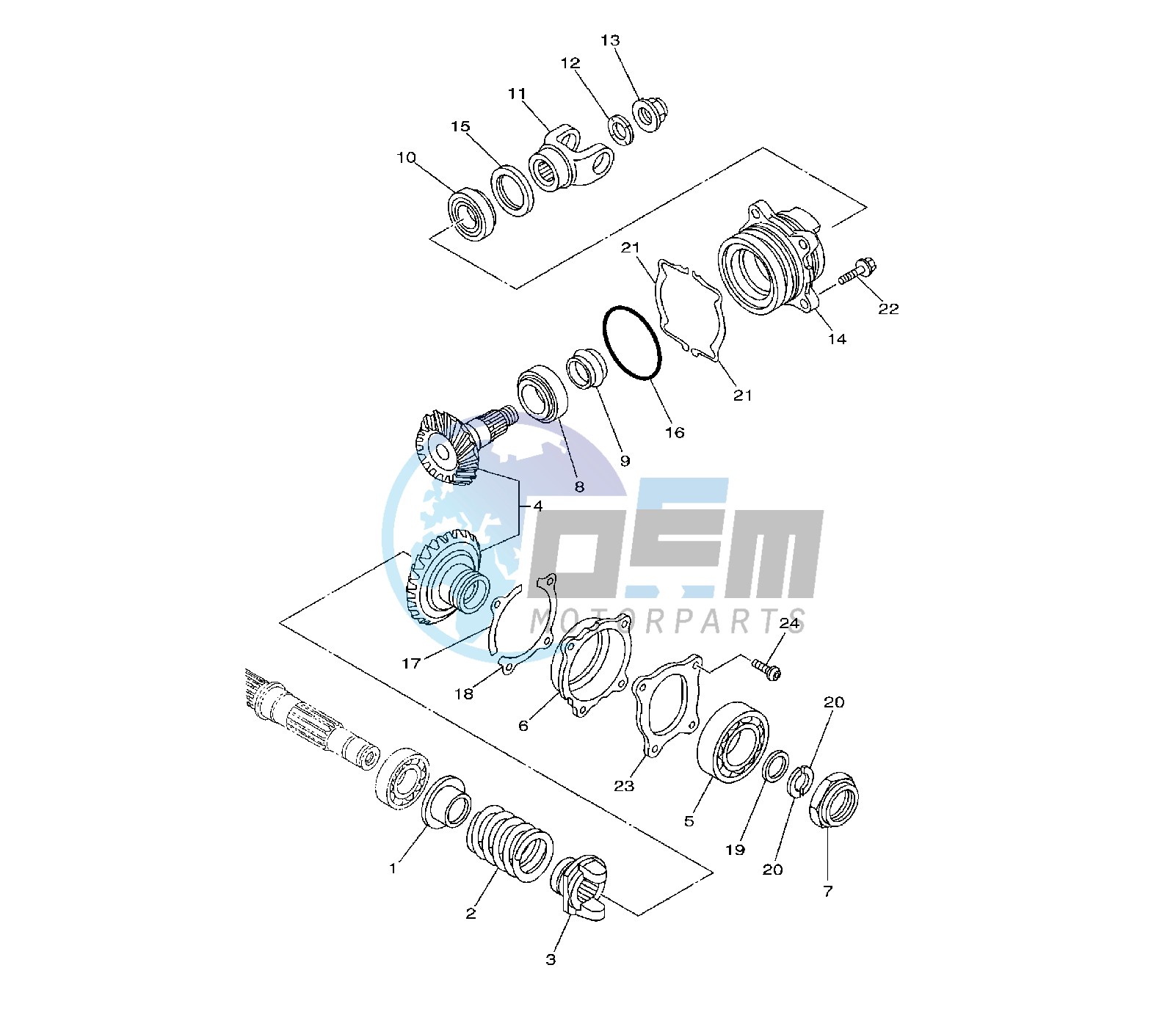 MIDDLE DRIVE GEAR