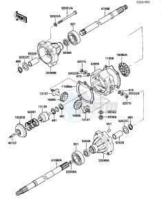 KLT 200 C [KLT200] (C2) | DIFFIRENTIAL AXLE [KLT200] drawing REAR AXLE -- 84 KLT200-C2- -