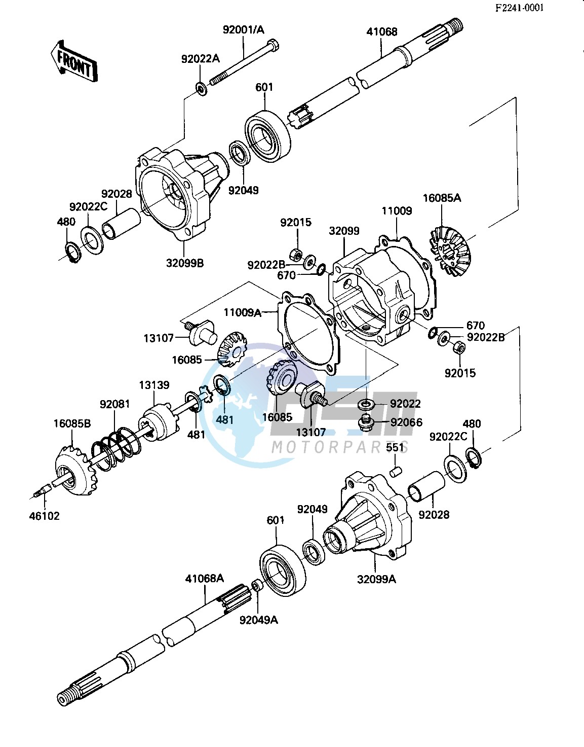 REAR AXLE -- 84 KLT200-C2- -