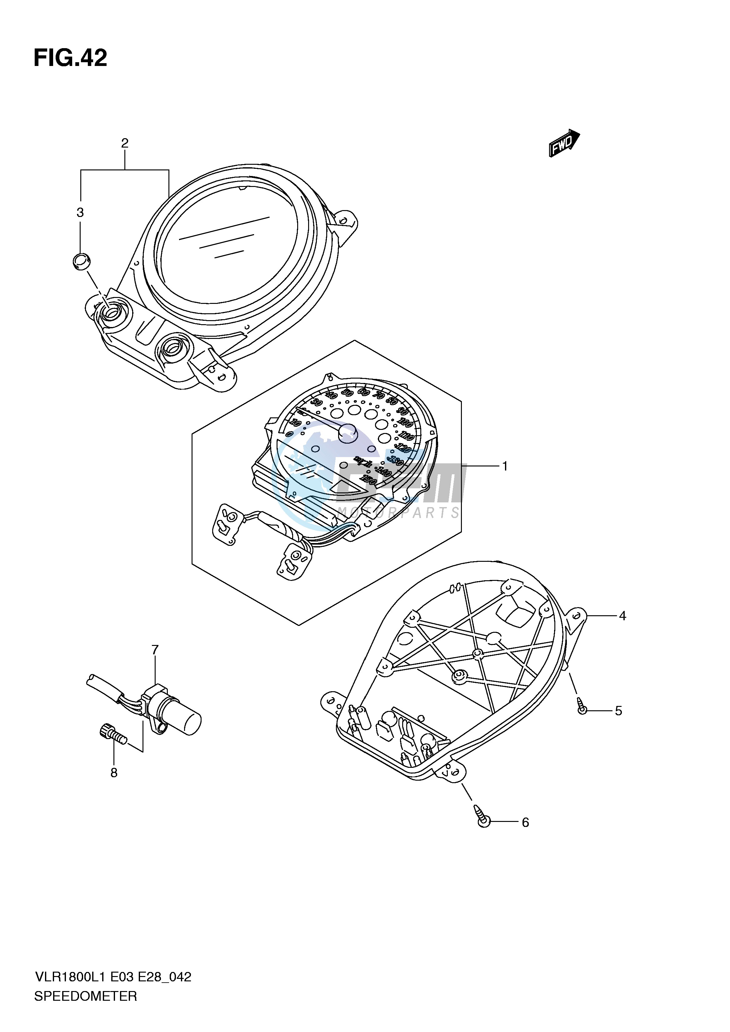 SPEEDOMETER (VLR1800L1 E28)