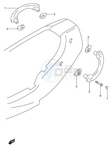 GSF1200 (E2) Bandit drawing RIDER HANDLE