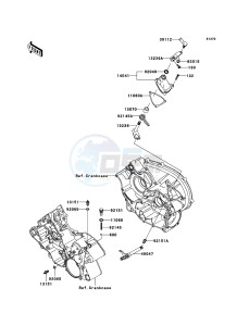 KVF650 4x4 KVF650-D1 EU GB drawing Gear Change Mechanism