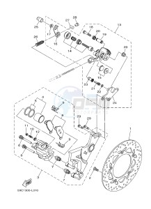 XP500 T-MAX 530 (59CM) drawing REAR BRAKE CALIPER