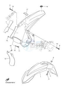 WR450F (1DX5) drawing FENDER