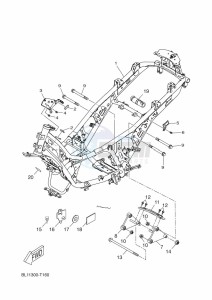 YP400RA XMAX 400 ABS (BL14) drawing FRAME