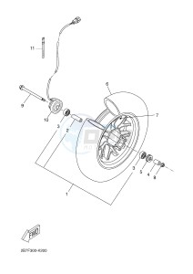 CW50N BOOSTER (2B7L 2B7M) drawing FRONT WHEEL