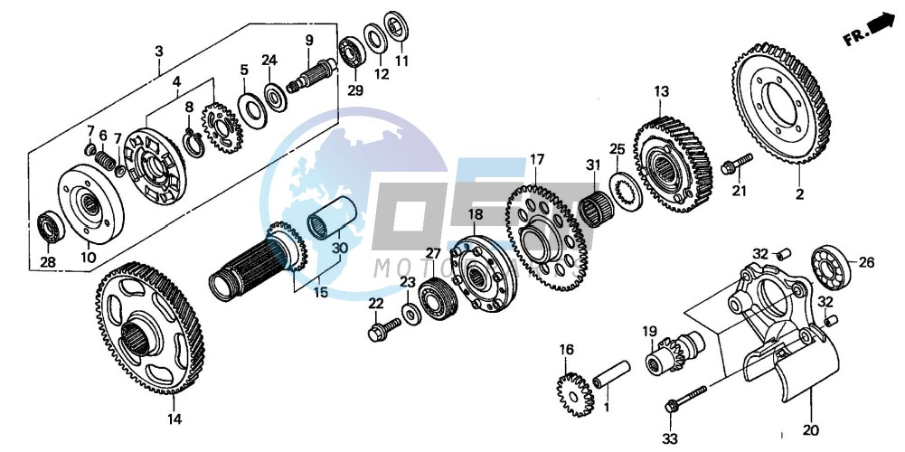 PRIMARY DRIVE GEAR