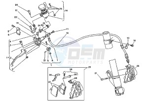 MITO EVOL.125 drawing FRONT BRAKE SYSTEM