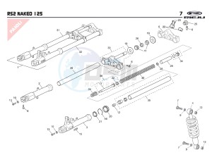 RS2 NAKED 125 drawing SUSPENSION