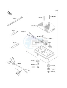 KDX 200 H (H10-H11) drawing TAILLIGHT-- S- -