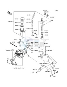 VERSYS KLE650B9F GB XX (EU ME A(FRICA) drawing Rear Master Cylinder