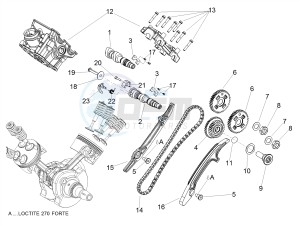 DORSODURO 900 E4 ABS (EMEA) drawing Rear cylinder timing system