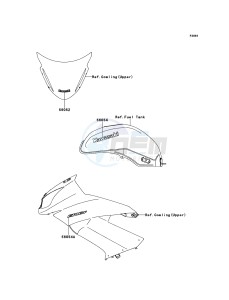 ER-6f EX650C9F GB XX (EU ME A(FRICA) drawing Decals(Blue)(M.D.Black)