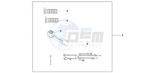 CBF1000TA Europe Direct - (ED / ABS) drawing HEATED GRIPS