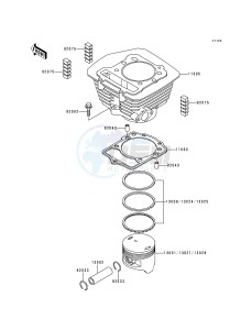 KLF 300 C [BAYOU 300 4X4] (C1-C4) [BAYOU 300 4X4] drawing CYLINDER_PISTON-- S- -