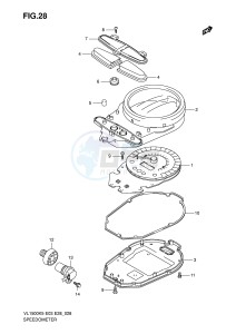 VL1500 (E3-E28) drawing SPEEDOMETER