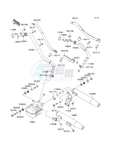 VN 1500 B [VULCAN 88 SE] (B1-B3) N8F drawing MUFFLER-- S- -