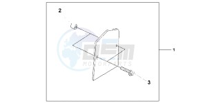 VT750SB drawing BACKREST PLATE