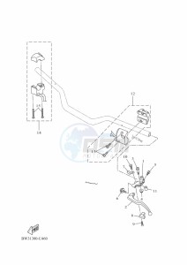 XTZ690D-B TENERE 700 (BEH4) drawing HANDLE SWITCH & LEVER