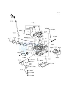 NINJA 250SL ABS BX250BGFA XX (EU ME A(FRICA) drawing Cylinder Head