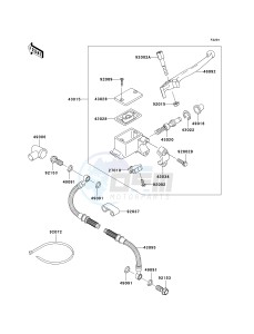 KL 650 A [KLR 650] (A6F-A7F) A6F drawing FRONT MASTER CYLINDER