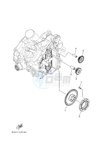 YFM700FWAD YFM70GPXH GRIZZLY 700 EPS (B1A1) drawing STARTER CLUTCH