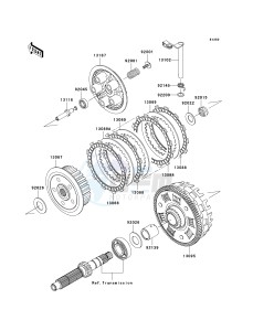 ER 650 A [ER-6N (EUROPEAN] (A6S-A8F) A6S drawing CLUTCH