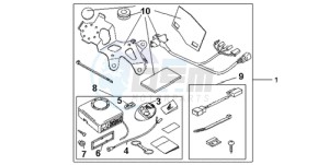 CBR600RRA F / CMF drawing AVERTO ALARM KIT