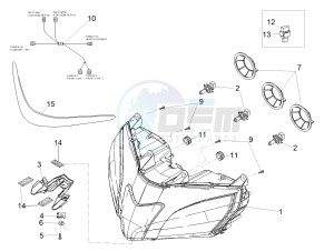 RSV4 1000 Racing Factory L.E. USA-CND (NAFTA) drawing Front lights