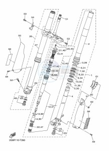 WR250F (2GBM) drawing FRONT FORK