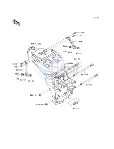 ZX 1200 A [NINJA ZX-12R] (A2) [NINJA ZX-12R] drawing FRAME FITTINGS