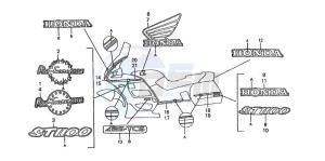 ST1100 drawing MARK (ST1100N/P/R/AN/AP/AR)