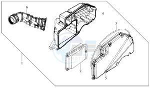 HD 125 DRUM BRAKE drawing AIRFILTER