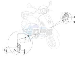 LXV 50 2T Navy drawing Voltage Regulators -ECU - H.T. Coil