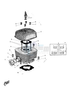 C2 SS TR [ROADRUNNER] (SS-TR) 125 [ROADRUNNER] drawing CYLINDER HEAD_CYLINDER