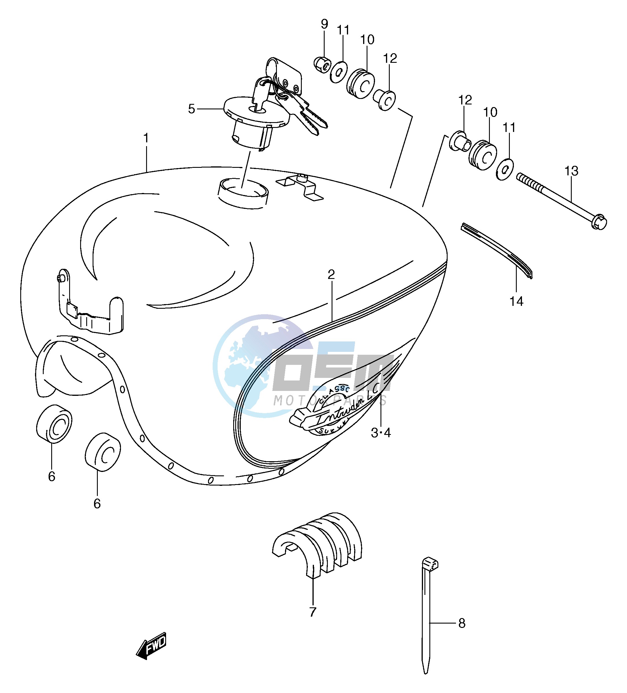 FUEL TANK (MODEL Y K1)