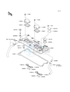 JT 1200 D [STX-12F] (D6F-D7F) D6F drawing CYLINDER HEAD COVER