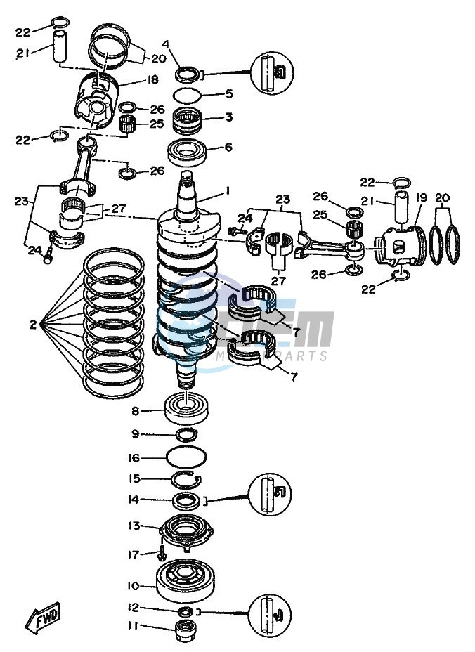 CRANKSHAFT--PISTON