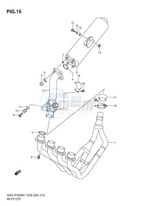 GSX-R1000 (E3-E28) drawing MUFFLER