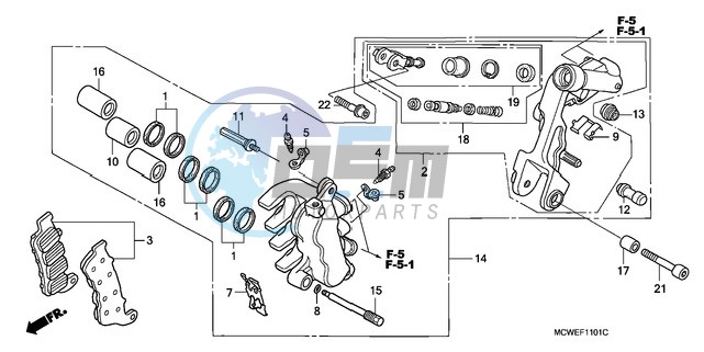 L. FRONT BRAKE CALIPER