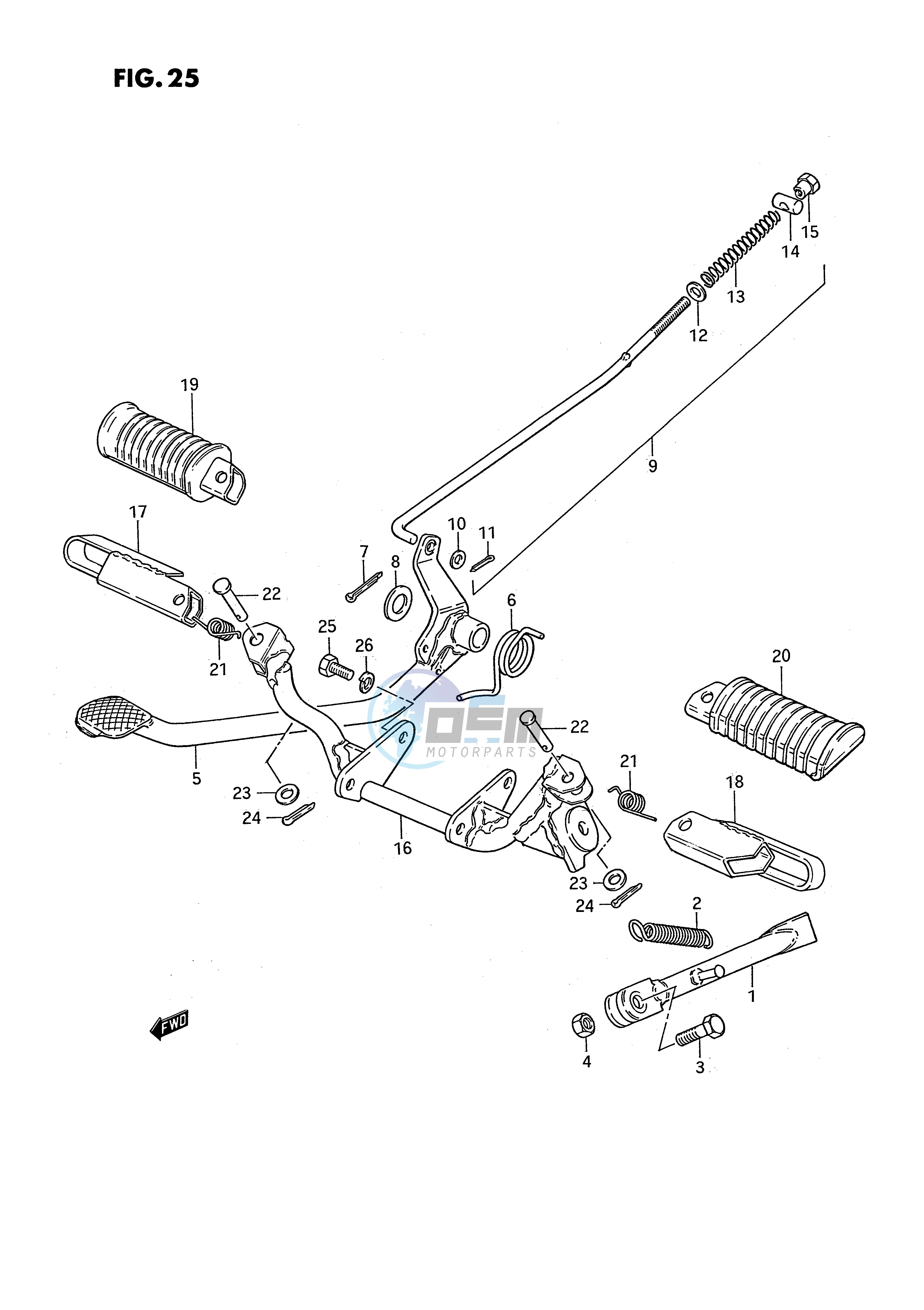 STAND - REAR BRAKE