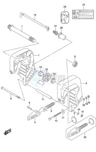 DF 9.9B drawing Clamp Bracket Non-Remote Control