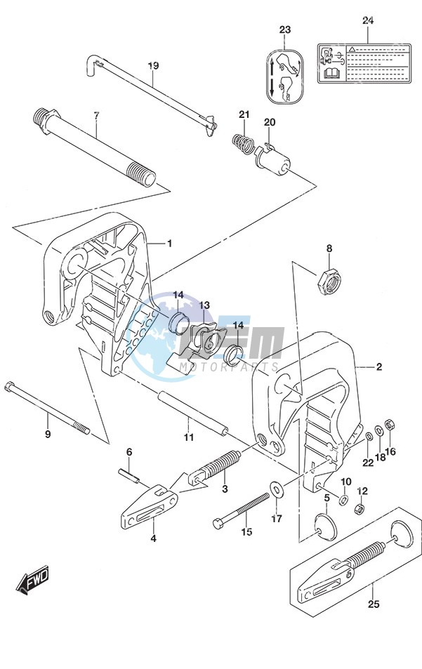 Clamp Bracket Non-Remote Control