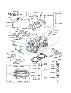 W650 EJ650-C7P GB XX (EU ME A(FRICA) drawing Cylinder Head