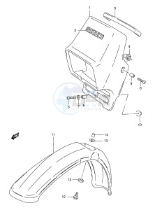 TS185ER (E1) drawing HEADLAMP COVER (TS185ERCV P9)