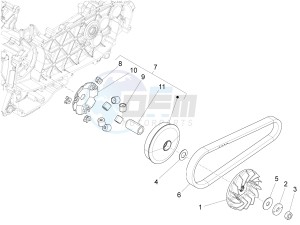 LT 150 4T 3V IE NOABS E3 (APAC) drawing Driving pulley