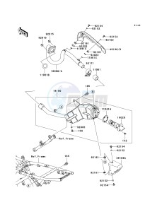 KLX 140 A [KLX140] (A8F-A9FA) A9F drawing MUFFLER-- S- -