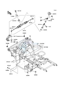 MULE_610_4X4 KAF400ABF EU drawing Frame