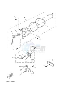 NS50 AEROX R (1PH5 1PH5 1PH5 1PH5 1PH5) drawing TAILLIGHT